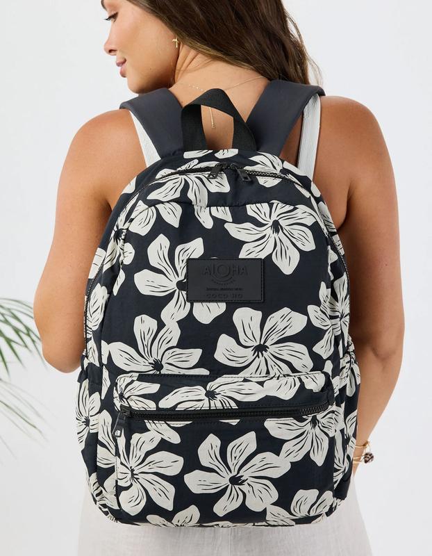 ALOHA COLLECTION Nāʻu by Coco Ho Backpack, Black Combo