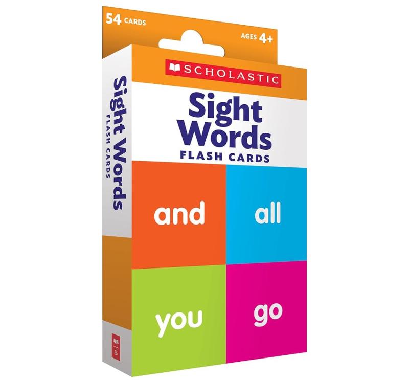 Scholastic Sight Words Flash Cards - 54 Double-Sided Cards for Grades ...
