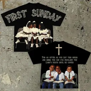 Sopula Vintage First Sunday Graphic T-Shirt Y2K