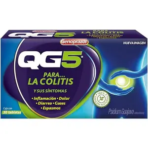 QG5, 30 Tabs Crafted Naturally, Support Digestive Health (166.6 mg) Natural Herbs, Digestive Supplement
