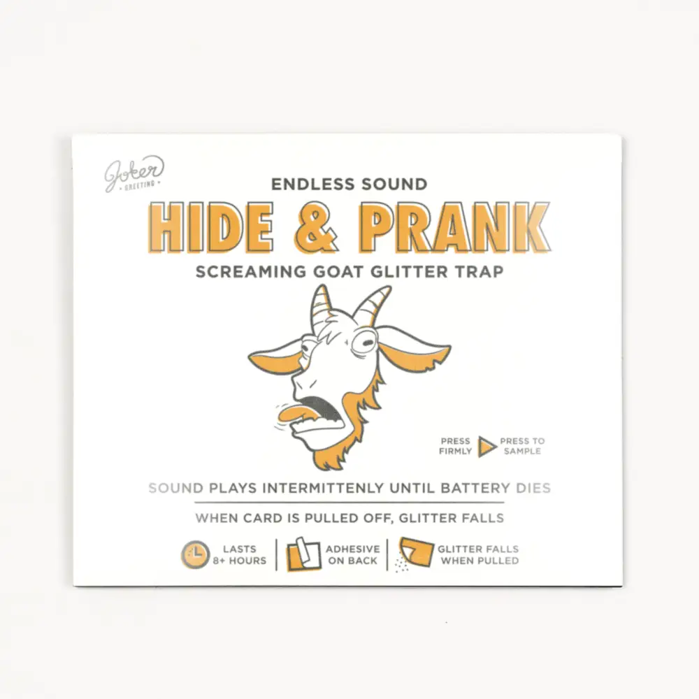 Hide & Prank Intermittent Goat Glitter Trap