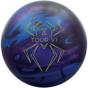 Hammer Black Widow Tour V1 Bowling Ball - Black/Blue/Purple