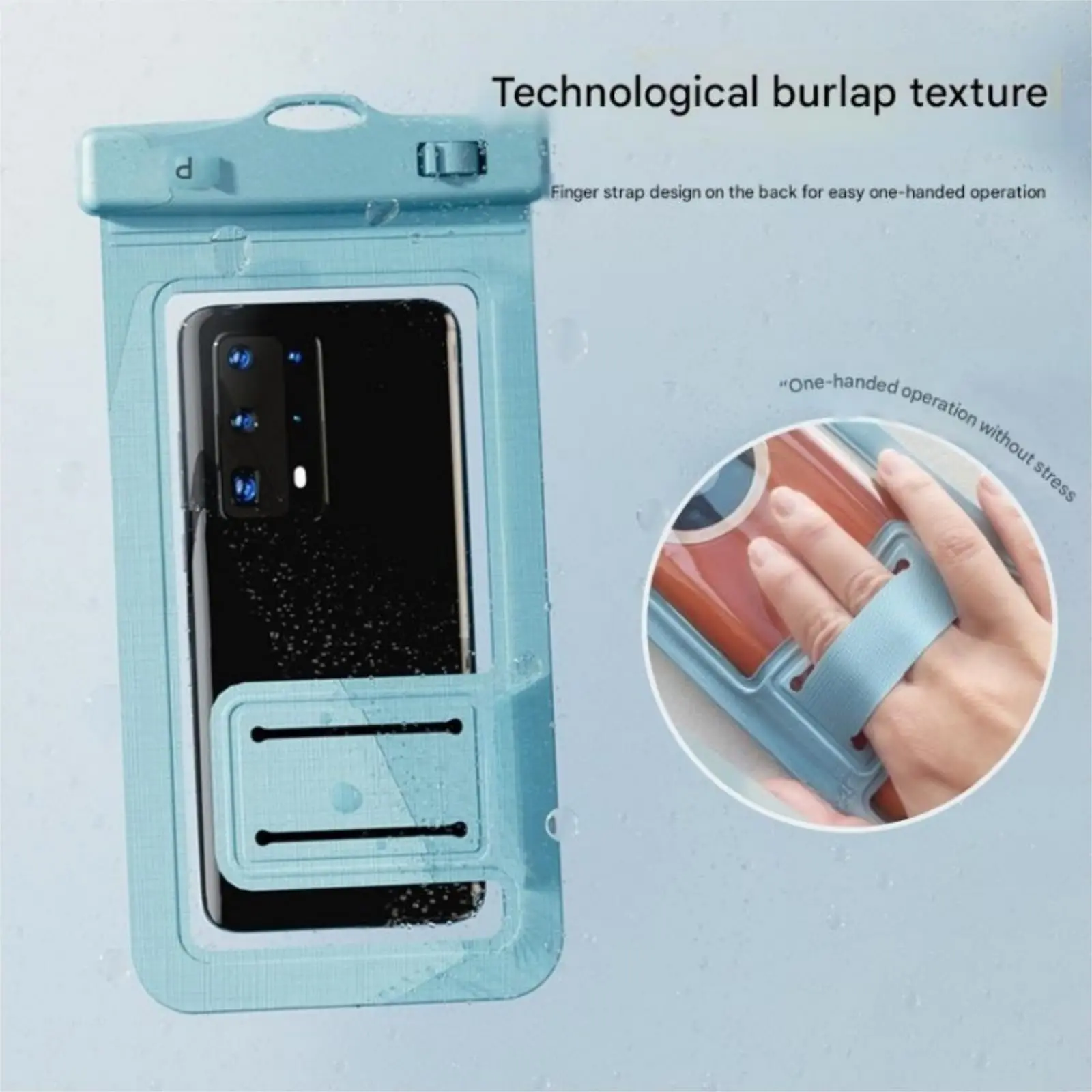 Waterproof Phone Case with Patented Non-Slip Grip, Ultra-Transparent PVC Pouch, IPX8 Rated Shockproof Protection for Swimming and Diving, Fits Phones up to 7.2 in