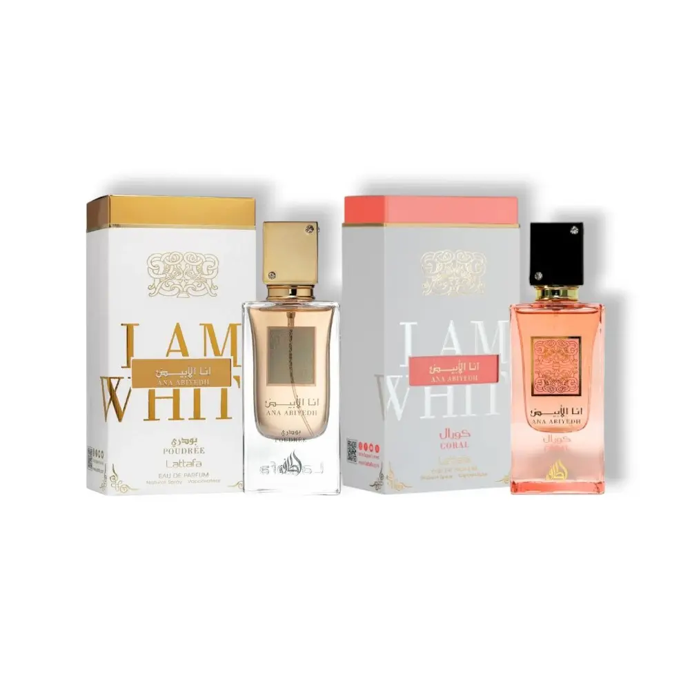 Lattafa Bundle | Ana Poudree + Ana Coral | Women's Fragrance | 60 ML | Eau De Parfum | Watermelon - Peach & Orange