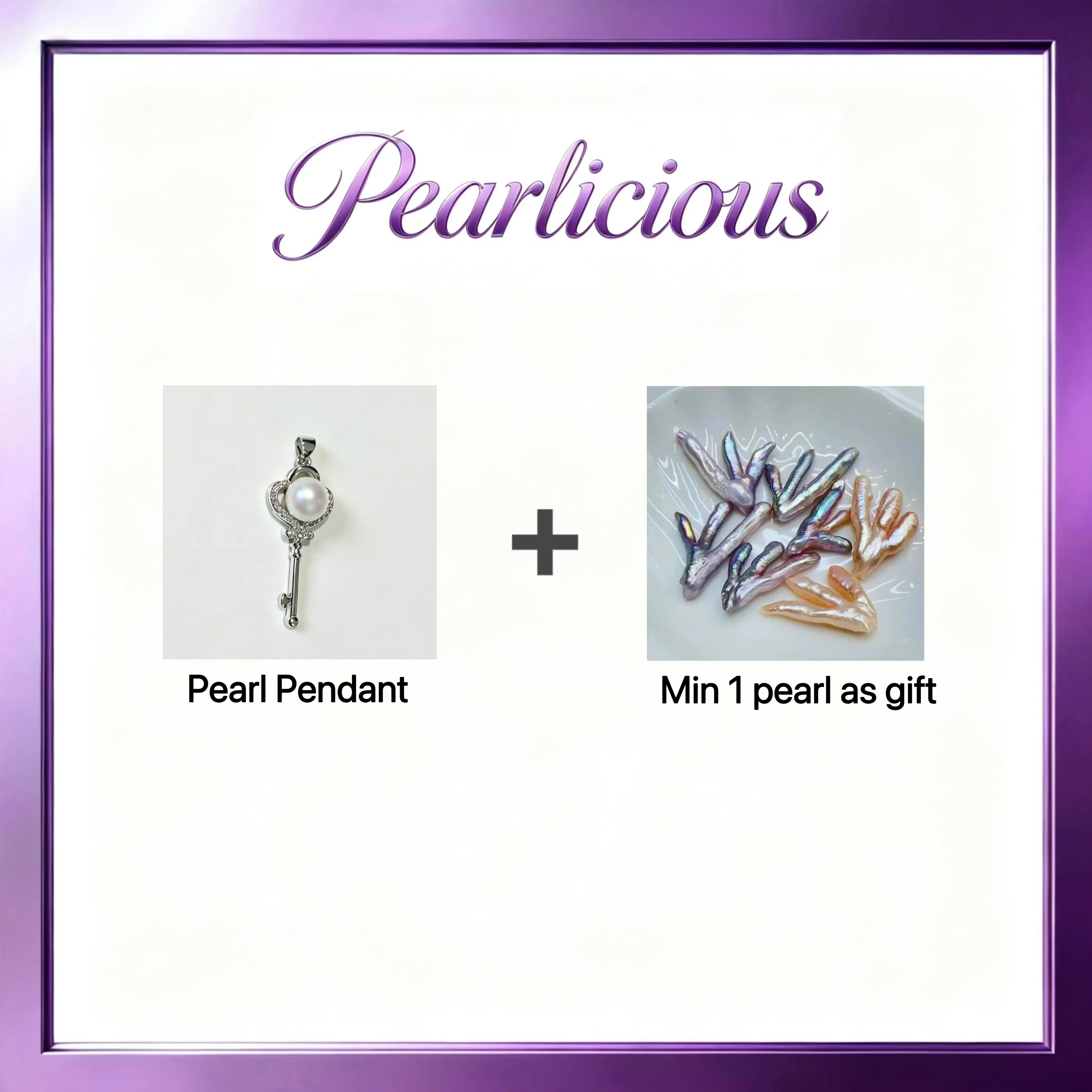 Pearl pendant with Freshwater Chicken Claw Gift (1 Pearl)[live opening] / Freshwater Pearl Pendant Random Pearl Color In Jewelery