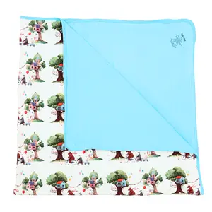 Bamboo Large Blanket Playhouse 50x50 Double-Sided Ultra-Soft Bamboo 1.0 TOG Breathable All-Season Comfort Eco-Conscious Machine Washable