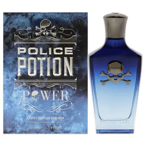 Police Potion Power For Him, 3.4 Oz EDP Spray, Woody, Musk,Men's,Cologne