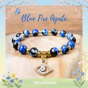 Evil Eye Protection Bracelet Collection — Natural Stones for Luck & Balance | Perfect for Women, Men & Empaths Trendy Jewellery Accessories Trendy Stack Bangle Summer Dainty Jewelry Witchy Jewelry