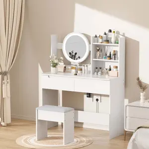 Vanity Bedroom Dressing Table, Modern Minimalist Makeup Cabinet, Master Bedroom Makeup Mirror, Makeup Table