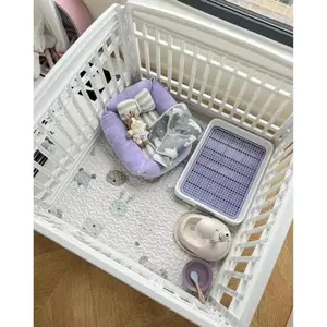Dog Playpen Mat Carate Mat Puppy Pads,Personalized Dog Crate Pad,Anti-Slip Bottom Reusable Whelping Playpen Crate Reusable Washable Pet Mattress Pads Pet Training Pads