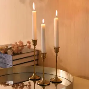 Vintage Candle Holder Set 3 Counts Modern High Column Design for Home Decor Weddings Parties Dining Halloween Ornaments