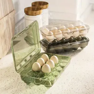 Transparent Drawer Space Quality Eggs Storage Box Rolling Plastic Egg Holder Basket Organizer For Kitchen Fridge