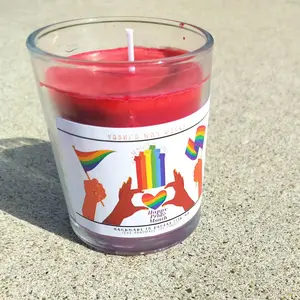 Yoshi's Wax Works Pride Candle