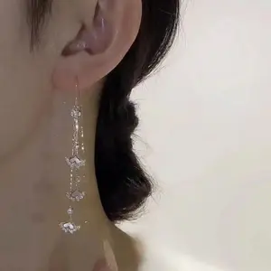 Super Fairy Ginkgo Leaf Tassel Earrings for Women Long Earrings Elegant Ear Accessories