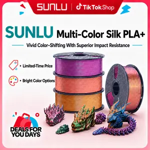Dual-Color,Triple-Color,Four-Color 1KG/3KG Bundle/6KG Bundle 1.75mm SILK Filament Bundle Compatible with 99% 3D printers-6737