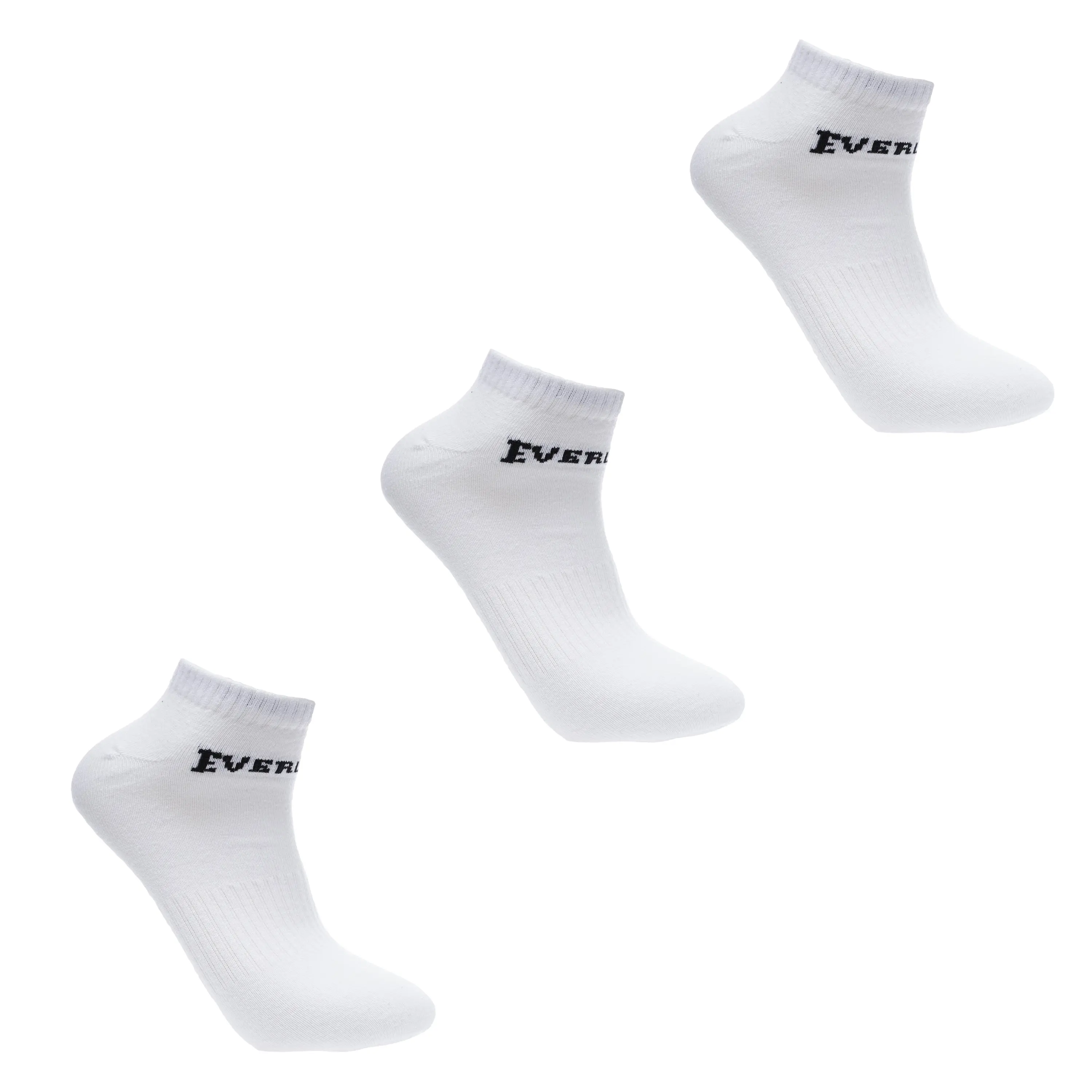 Men's Sneaker Socks 3-Pack - Evercool Cooling Fabric with a Ribbed Ankle for a Secure, Supportive Fit for Workouts, Adults, Boxing, Male