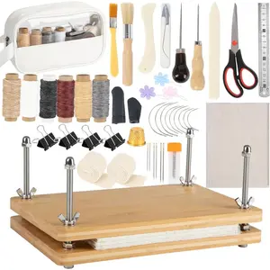 50 Pcs Book Binding Kits for Beginners-Complete DIY Kit with Tools & Instructions, 11.6 x 7.8 Inches