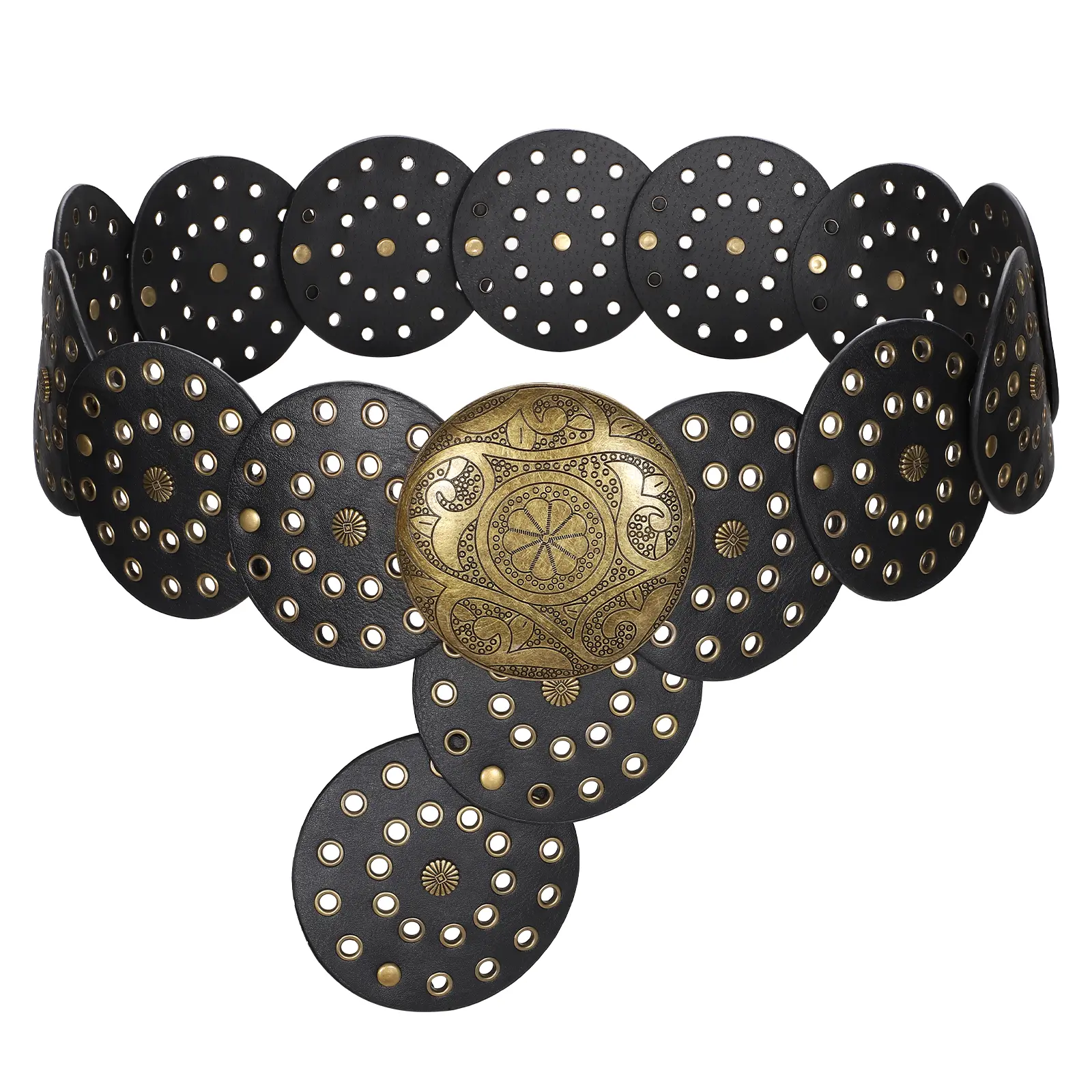 Black (Brass buckle)