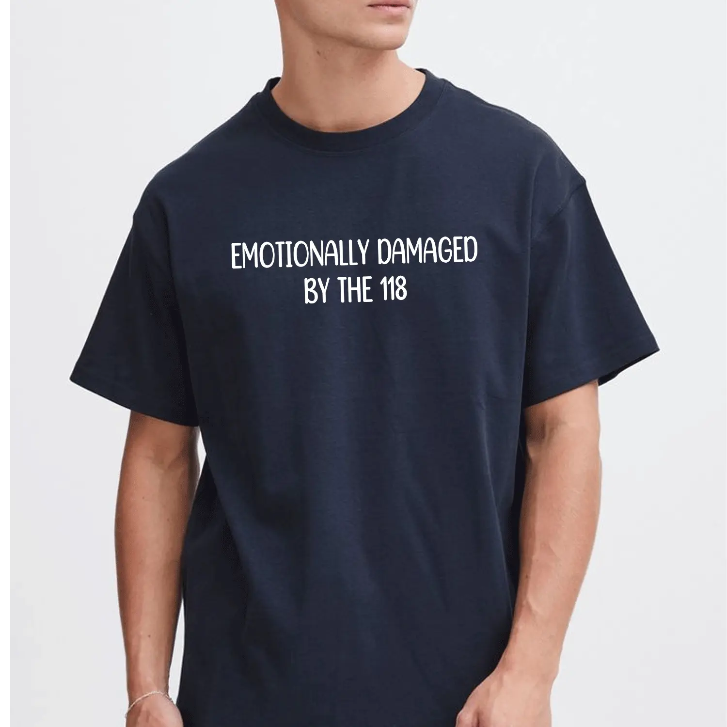 Emotinally Damaged by the 118 Short Sleeve T-shirt, 911 TV Show T-Shirt