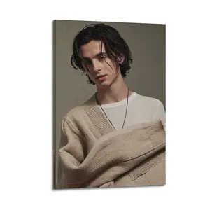 Timothée Chalamet Poster for Bedroom Aesthetic Canvas Wall Art Living Room Posters Painting Picture Print Modern Family Decor Artist Bathroom Poster