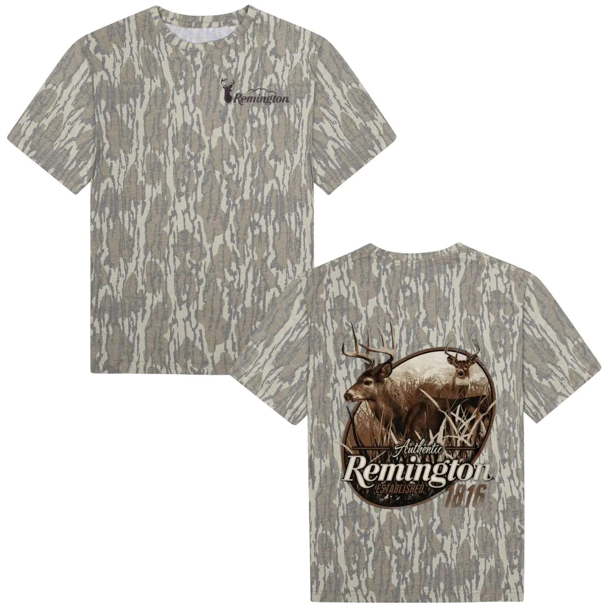 Remington Hunting Camo T-Shirt, Deer Rifleman Shirt, 3D printed camo T-Shirt, Hunting T-Shirt