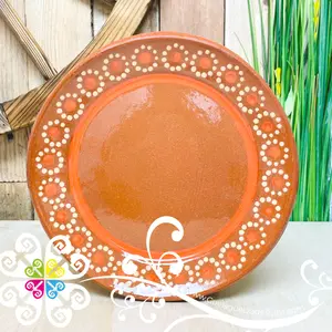 Medium Capula Sencillo Plate - Single Capula Sencillo Clay Plate