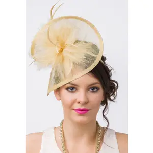 Victoria Fascinator - Champagne Gold
