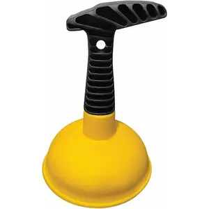 Sink Plunger Drain Clog Remover, Powerful Mini Plunger for Kitchen Sink, Bathroom Drain, Shower & Bathtub, Easy-to-Use Heavy Duty Unclogging Tool, Yellow