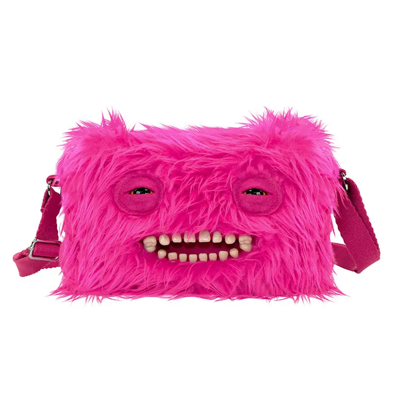 Fuggler Big Head Series Crossbody Bag with Cute Fang Monster Figure Plush Trendy Pink Fur for Trendsetters Adorable Furry Accessory(Limited to 10 items per day at midnight. Available while supplies last.) Fuggler Big Head Series Crossbody Bag with Cute Fang Monster Figure Plush Trendy Pink Fur for Trendsetters Adorable Furry Accessory(Limited to 10 items per day at midnight. Available while supplies last.)