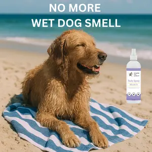 Blogging Dog Products Vanilla Sweet Pea Pet Deodorizing Spray Water-Based Long Lasting Scent for Dogs Cats & Small Pets 8 oz Gentle on Sensitive Skin
