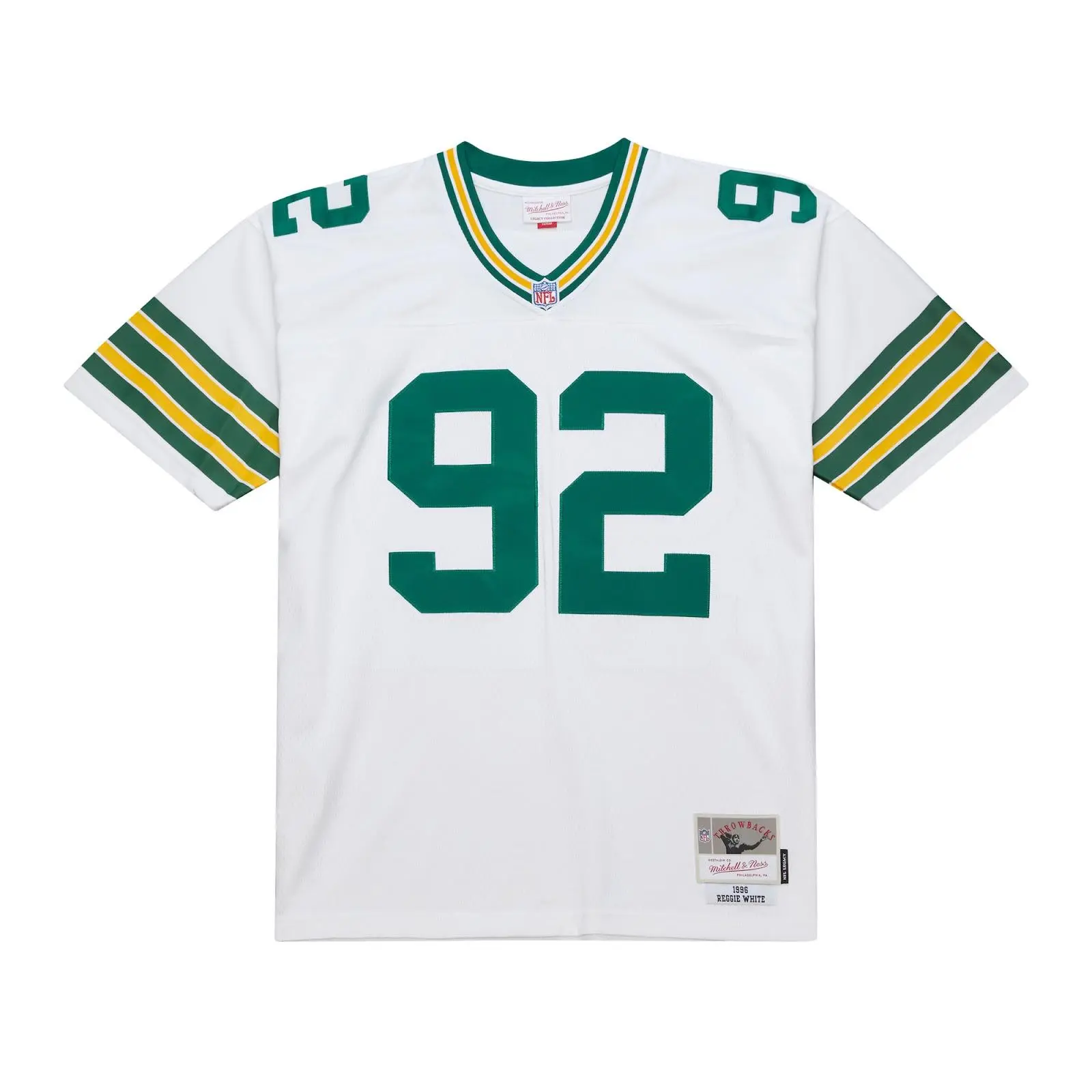 Reggie White Green Bay Packers 1996 White Legacy Jersey