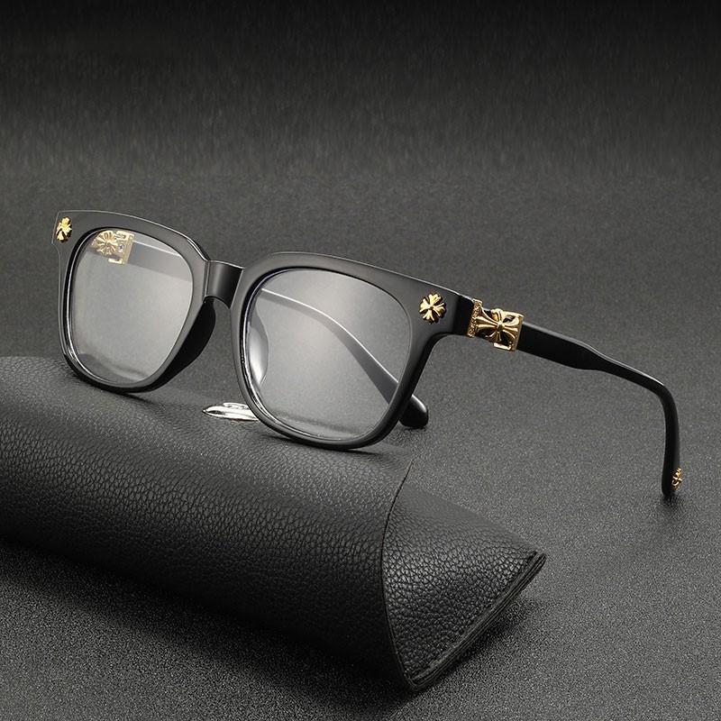 Fashionable Metal Square Anti-Blue Light Glasses – Casual, All-Season, Flat Lens