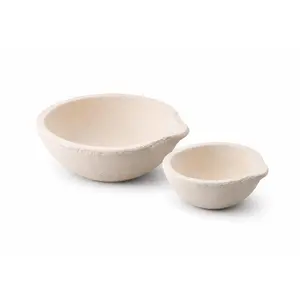 Ceramic Crucible Melting Dish Gold Silver Copper Casting Refining Alloying