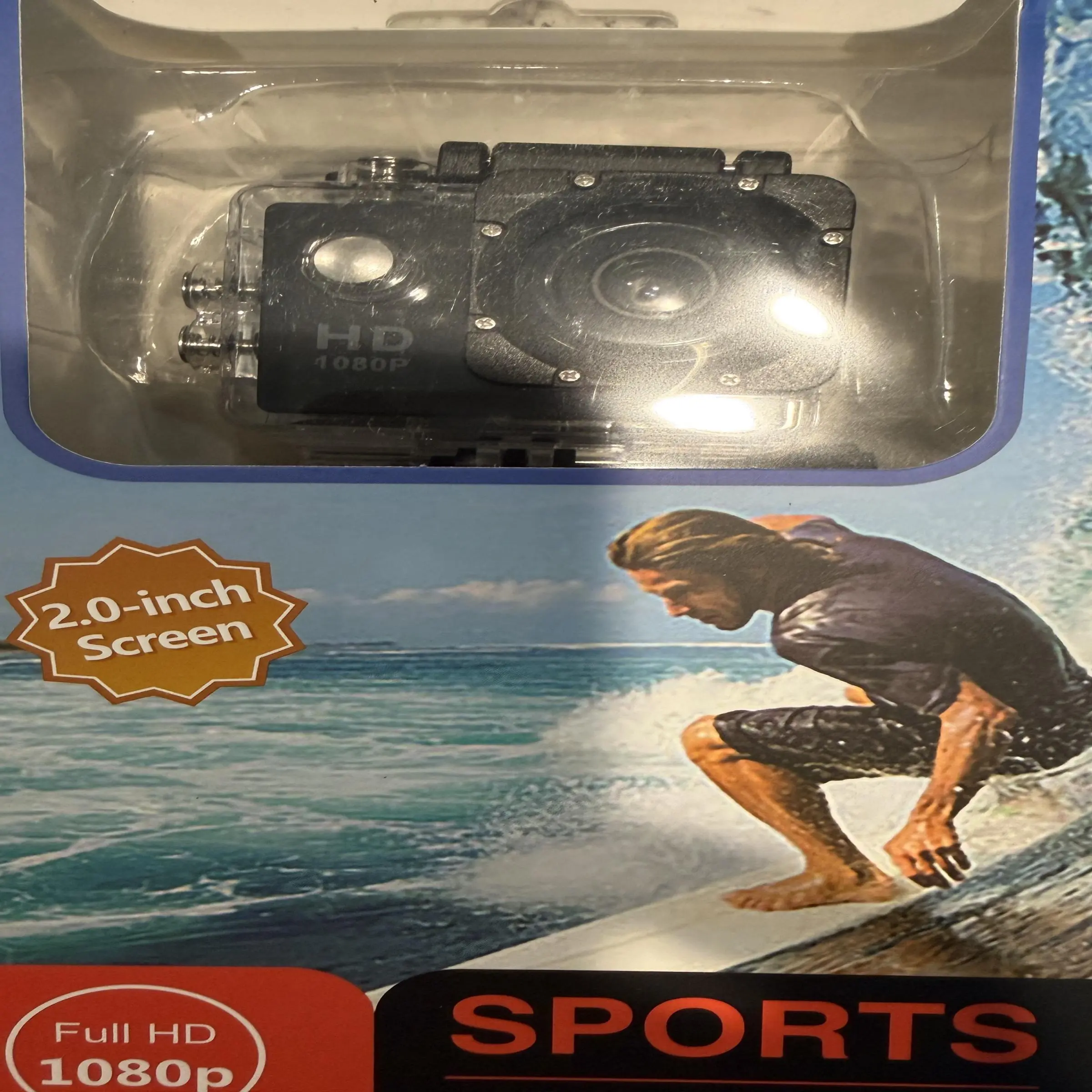 1080P HD Waterproof Action Sports Camera 2" LCD 30M Wide Angle w/ Accessories