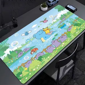 [Sale Up To 50%] Pokemo River Chill Cute Gaming Desk Mat Large Mouse Pad