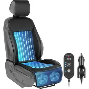 2026 Upgraded Cooling  Seat Cover Front Seat, 12V-24V Ventilated Cooling  Seat Cushion, Cooled Seat Cover for  SUV  Universal Fit, Classic Black