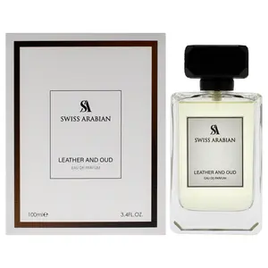Leather And Oud by Swiss Arabian for Unisex -3.4 oz EDP Spray