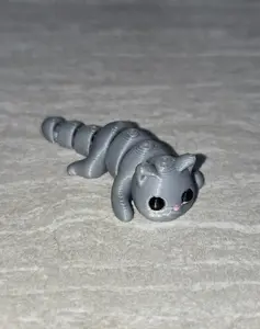 3d Printed Cat | Articulating Figurine | Flexi Animal