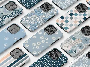 Boho Aesthetic Floral Phone Case | Bohemian Style Design | Compatible Fits iPhone Series