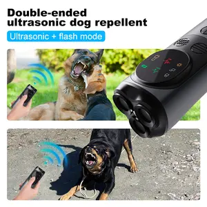 Outdoor Ultrasonic Dog Repellent Device, Anti-Bite Protection for Outdoor Activities, Includes Flashlight & 3 Sound Wave Transmitters