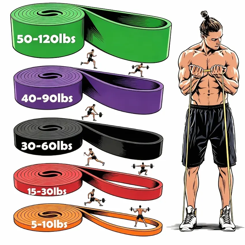 5pcs-Pull Up Bands, 3pcs-Pull Up Bands, Resistance Bands, Pull Up Assistance Bands Set for Men & Women, Exercise Workout Bands for Working Out, Body Stretching, Physical Relax, Muscle Training