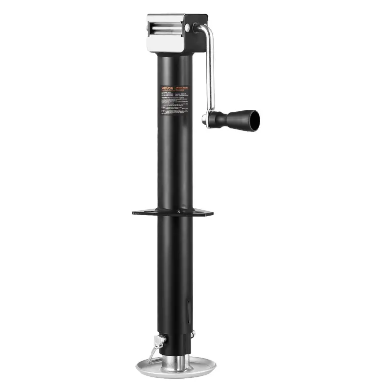【Summerfinds】VEVOR  A-Frame Trailer Jack, 5000 lbs Dynamic Load Capacity, Trailer Jack Stand with Handle & Rectangular Footpad, 15-inch Vertical Travel, Suitable for RV, Horse, Utility Trailers, Yacht Trailers, Steel, Rv Trailers