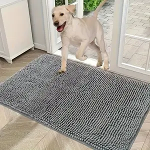 Cross-Border Chenille Entry Door Thickened Non-Slip Absorbent Dog Mat Pet Mat Warm Cat Dirt-Resistant