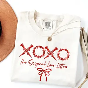 Comfort Colors XOXO The Original Love Letters TShirt, Jesus Tee, Bible Verse T-Shirt, Jesus Gift, XOXO Tee, Christian Religious Valentine