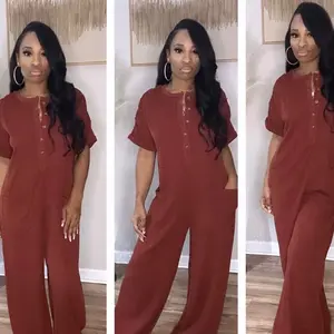 Rust Oversized Jumpsuit