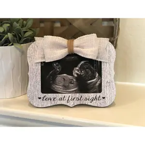 Pregnancy Gift Sonogram Ultrasound Picture Frame Sonogram Frame Pregnancy Announcement Grandparents Baby Countdown Frame Ultrasound Gifts
