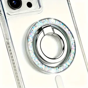 Magnetic Phone Grip Holder with 360° Rotation & Foldable Design, Portable Phone Holder, Smartphone Holder Stand, Swivel Mount, Phone Mount, Compatible with iPhone & Samsung, Ideal for Cellphones