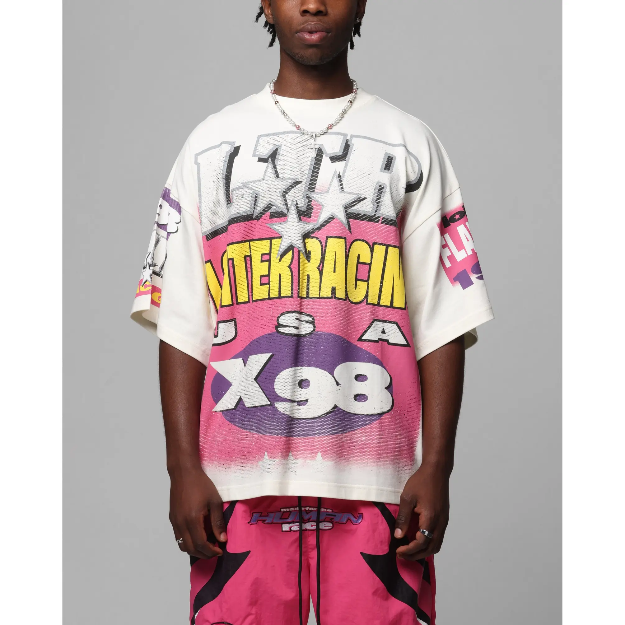 Loiter Racer Box T-Shirt Off White