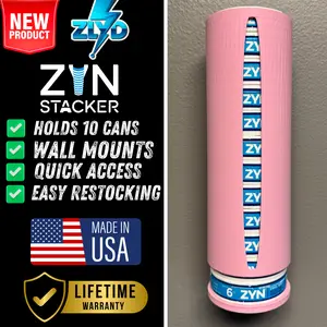 Zynergy Pouch/Snuff Easy access Zyn Cotton Candy Kick Stacker! Keep your Zyn organized, Zyn storage, Wall Mount or Countertop Storage