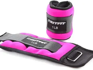 Ankle/Wrist Weights (1 Pair) with Fully Adjustable Strap for Arm, Hand & Leg - Best for Walking, Jogging, Gymnastics, Aerobics